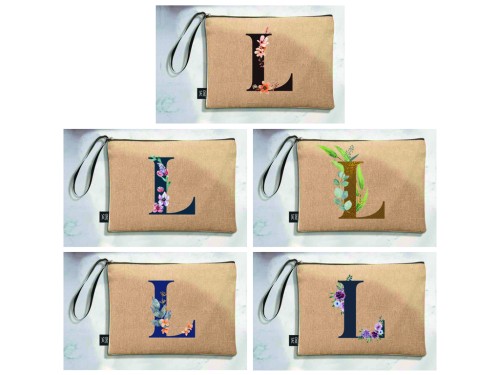 Sac à main Lettre L (Modèles variés) (25 × 18 × 1 cm)